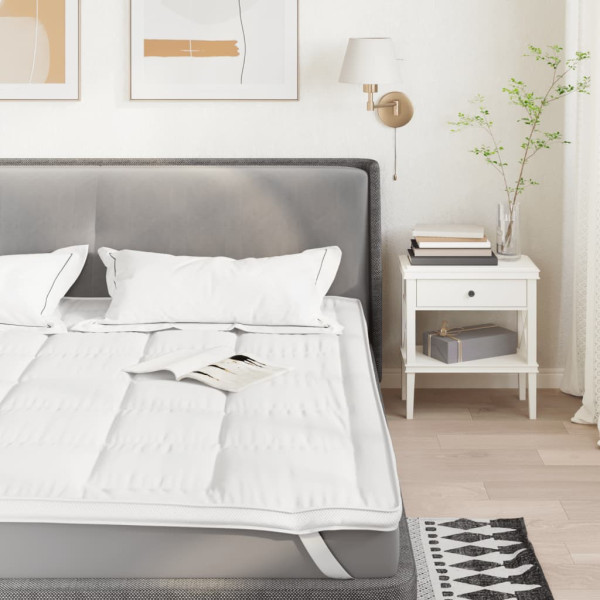 Protector de colchón blanco 90x220 cm