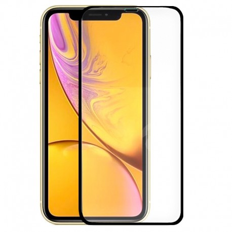 Protector Pantalla Cristal Templado COOL para iPhone XR / iPhone 11 (FULL 3D Negro)