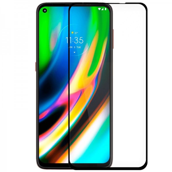 Protector Pantalla Cristal Templado COOL para Motorola Moto G9 Plus (FULL 3D Negro)