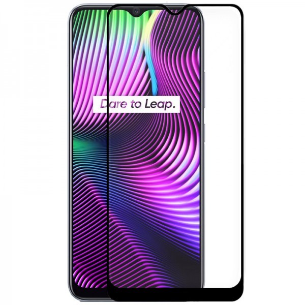Protector Pantalla Cristal Templado COOL para Realme 7i / C25s (FULL 3D Negro)
