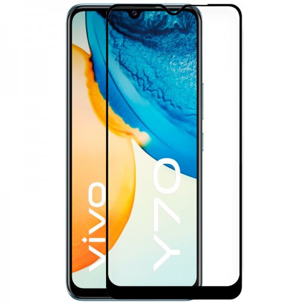Protector Pantalla Cristal Templado COOL para Vivo Y70 (FULL 3D Negro)