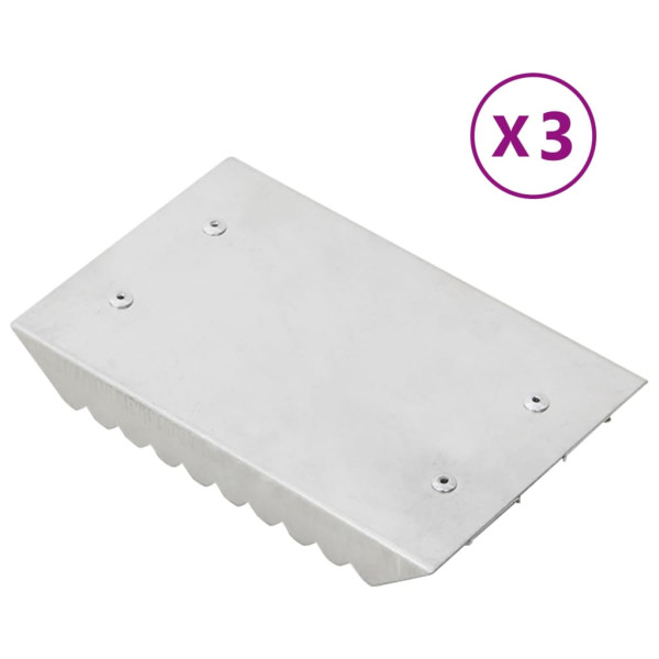 Rascadera almohaza 3 unidades aluminio plateado
