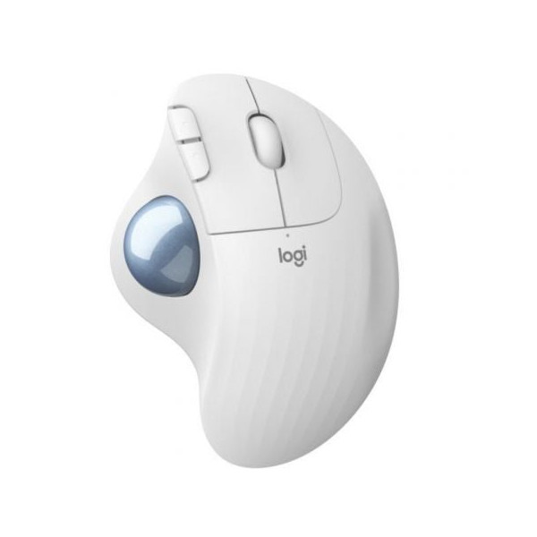 Ratón Trackball Inalámbrico por Bluetooth Logitech ERGO M575 blanco