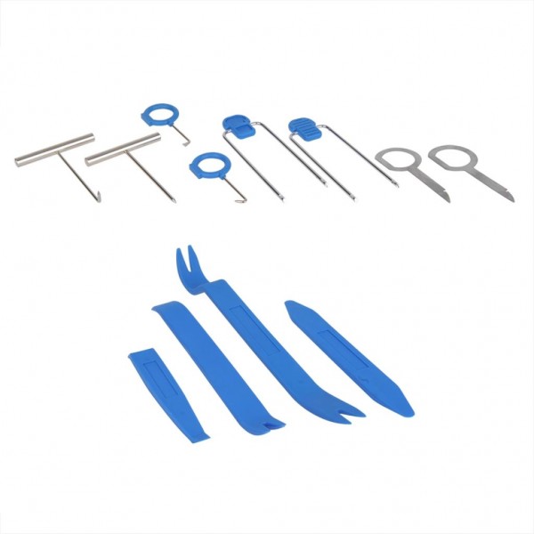 Set de 12 piezas para desmontar la radio del vehículo. ProPlus 590114