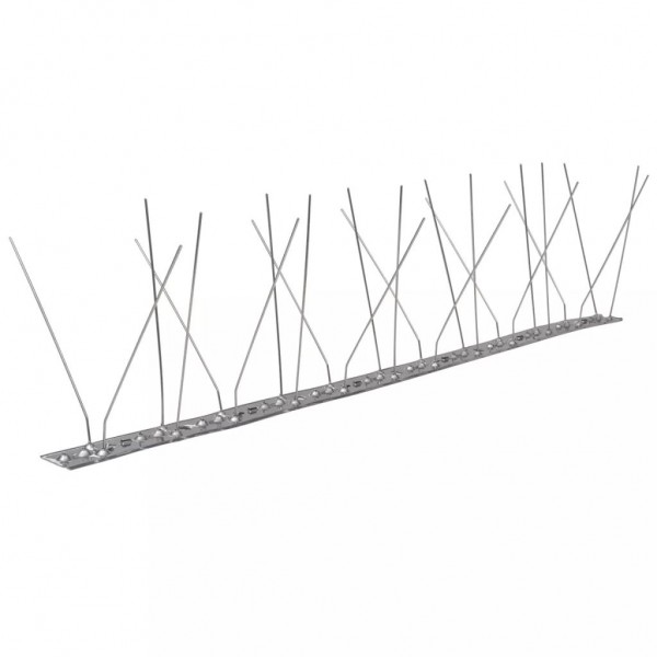 Set de 6 hileras pinchos contra pájaros y palomas 4 filas 3 m