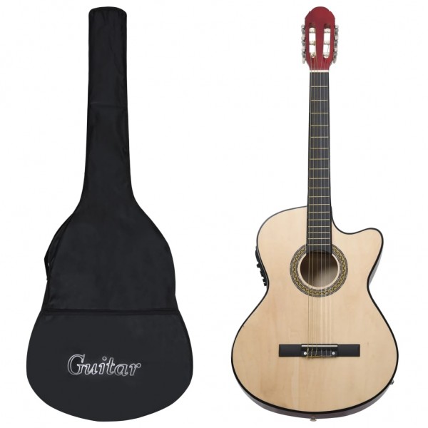 Set de guitarra occidental 12 pzas con ecualizador y 6 cuerdas
