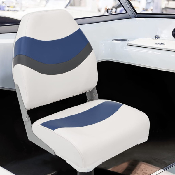 Silla de barco con respaldo alto plegable 44x38x55 cm
