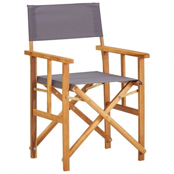 Silla de director de madera maciza de acacia