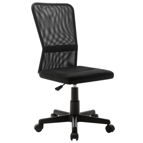 Silla de oficina de tela de malla negra 44x52x100 cm