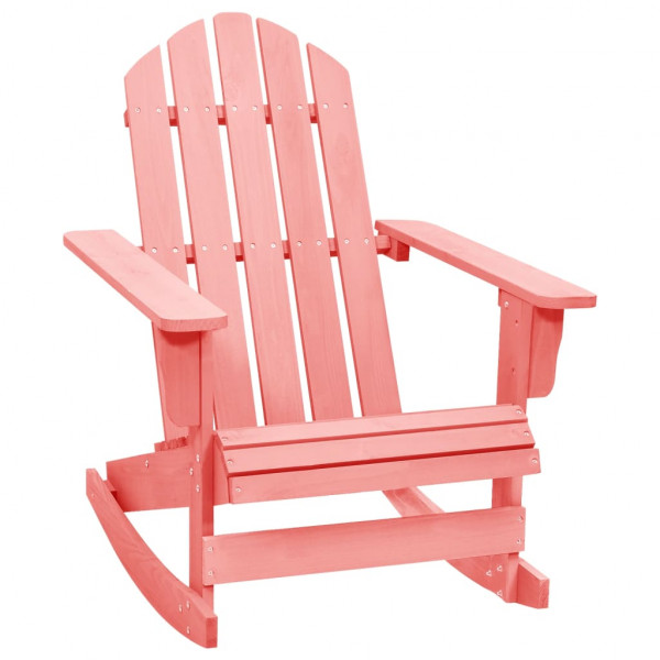 Silla mecedora de jardín Adirondack madera maciza abeto rosa