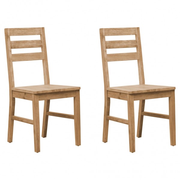 Sillas de comedor 2 unidades madera maciza de acacia