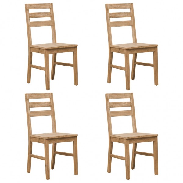 Sillas de comedor 4 unidades madera maciza de acacia