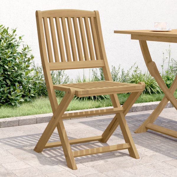 Sillas de jardín plegables 2 uds madera acacia 57x48.5x90 cm