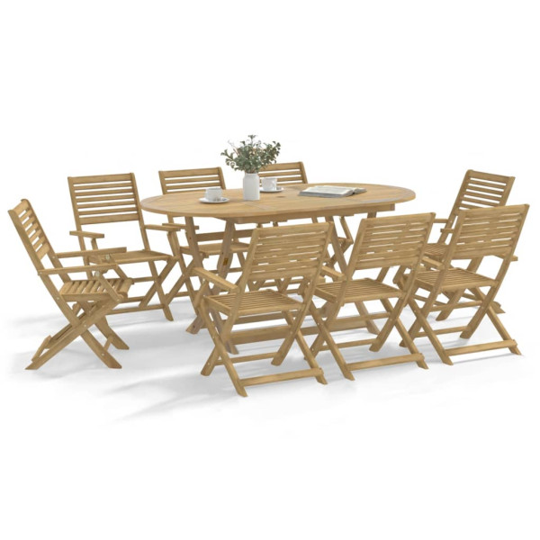 Sillas de jardín plegables 6 uds madera acacia 54.5x61.5x86.5cm