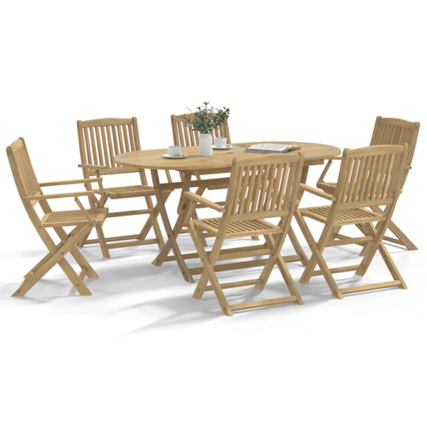 Sillas jardín plegables 6 uds madera maciza acacia 54.5x58x90cm