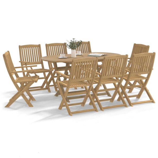 Sillas jardín plegables 8 uds madera maciza acacia 54.5x58x90cm