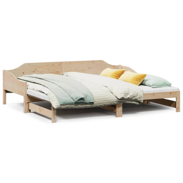 Sofá cama nido madera maciza de pino 90x190 cm