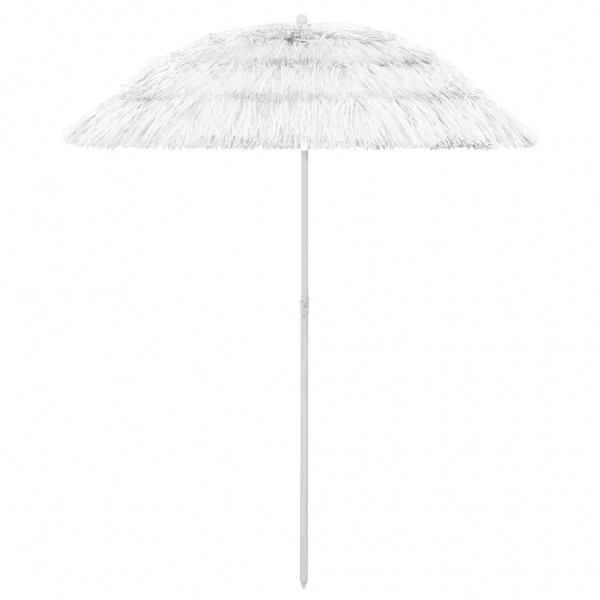 Sombrilla de playa Hawaii blanca 180 cm
