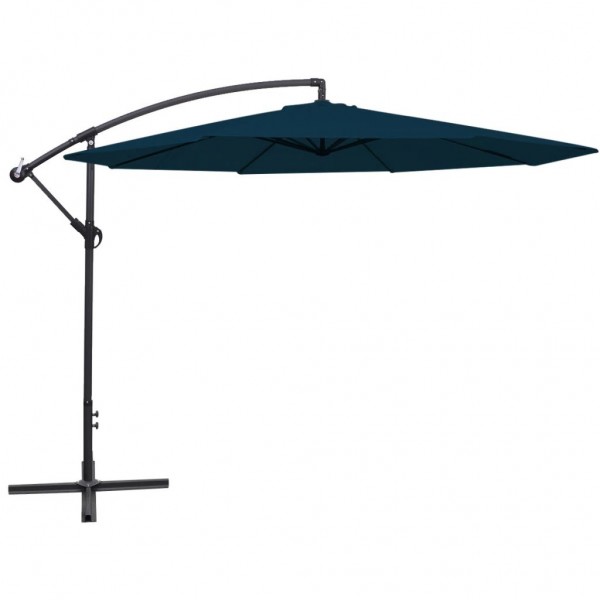 Sombrilla voladiza 3.5 m azul