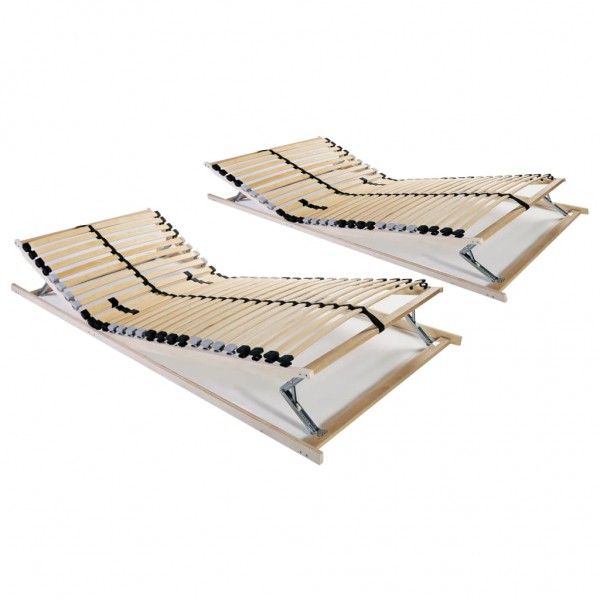 Somieres de cama 2 uds con 28 láminas 7 zonas 70x200 cm