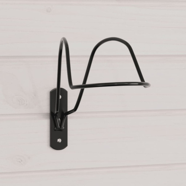 Soporte de casco de equitación montaje en pared acero negro
