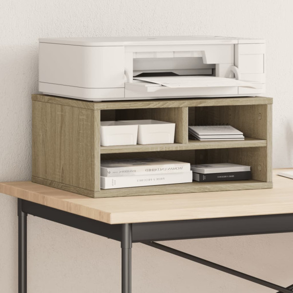 Soporte impresora madera ingeniería roble Sonoma 49x40x22.5 cm