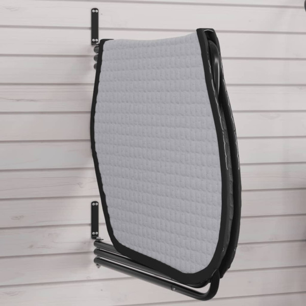 Soporte para manta de montura 3 brazos hierro negro