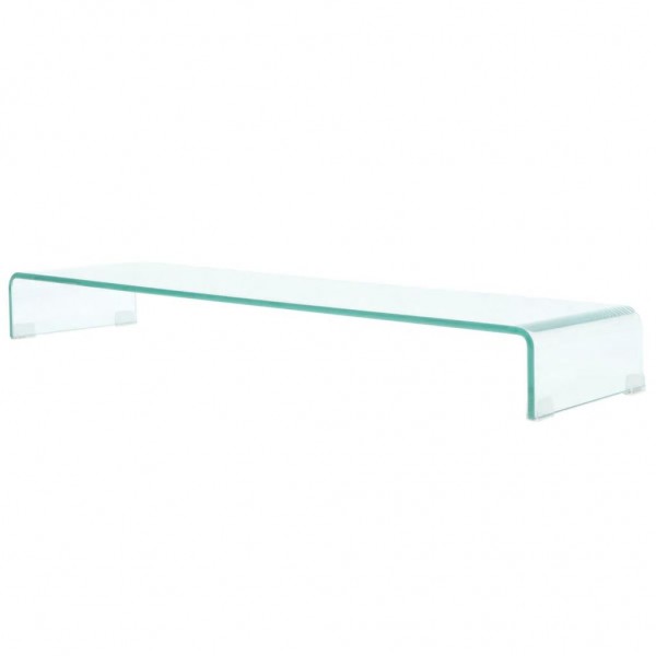 Soporte para TV/Elevador monitor cristal claro 110x30x13 cm