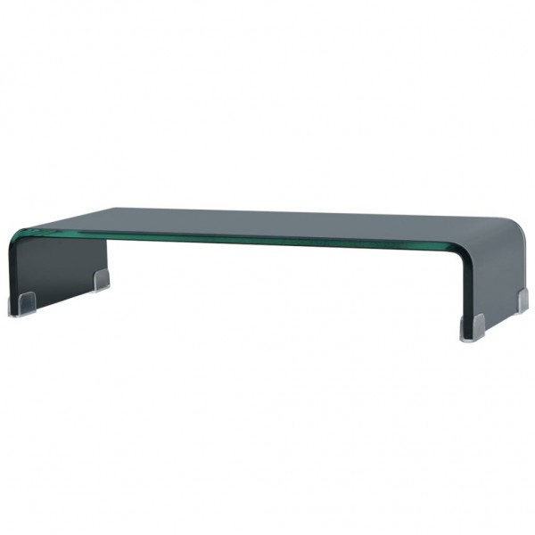 Soporte para TV/Elevador monitor cristal negro 60x25x11 cm