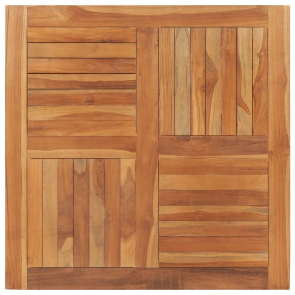 Superficie de mesa cuadrada madera maciza de teca 90x90x2.5 cm