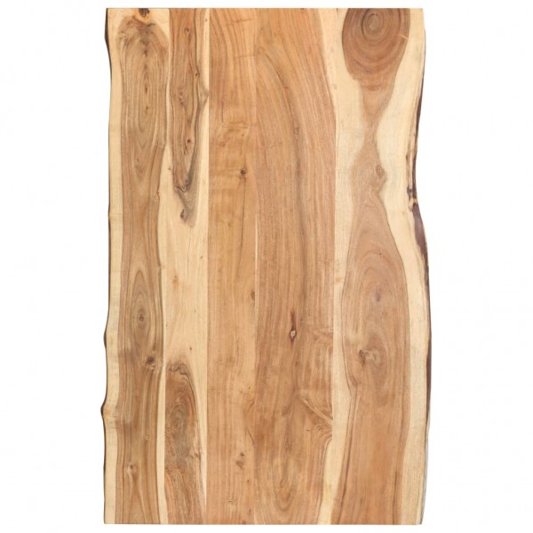 Superficie de mesa de madera maciza de acacia 100x(50-60)x3.8 cm