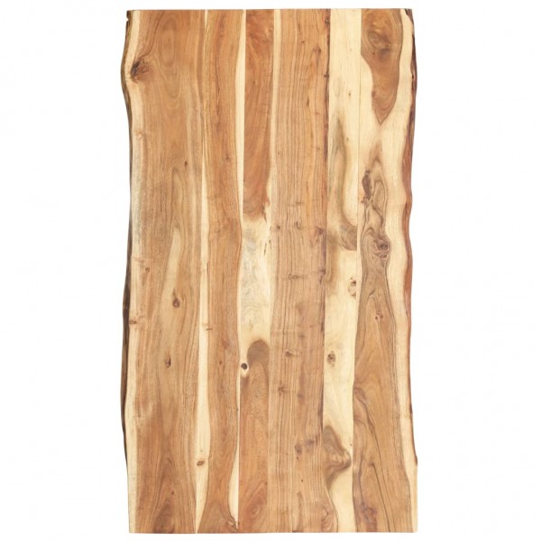 Superficie de mesa de madera maciza de acacia 118x(50-60)x3.8cm