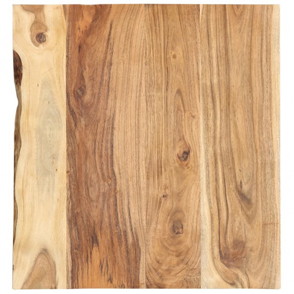 Superficie de mesa de madera maciza de acacia 58x(50-60)x2.5 cm