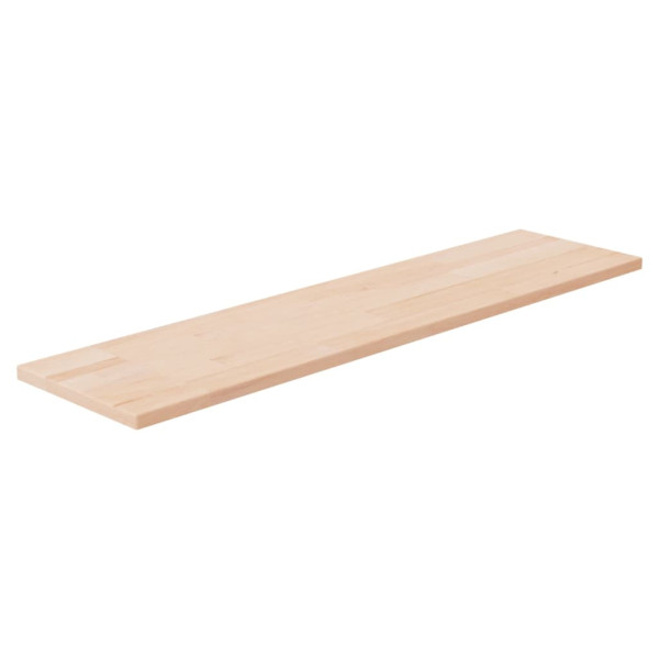 Tabla de estantería madera maciza roble sin tratar 80x20x1.5 cm