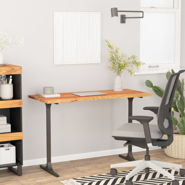Tablero de escritorio rectangular madera acacia 140x60x2.5 cm