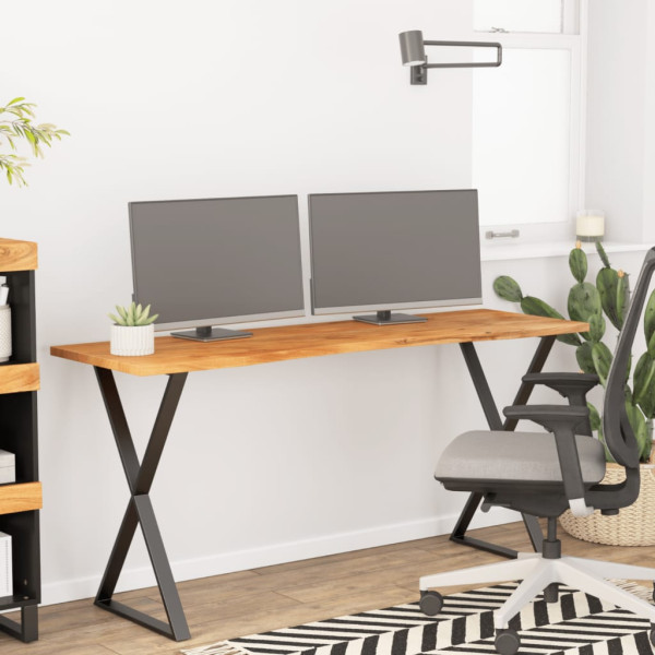 Tablero de escritorio rectangular madera acacia 160x50x2.5 cm