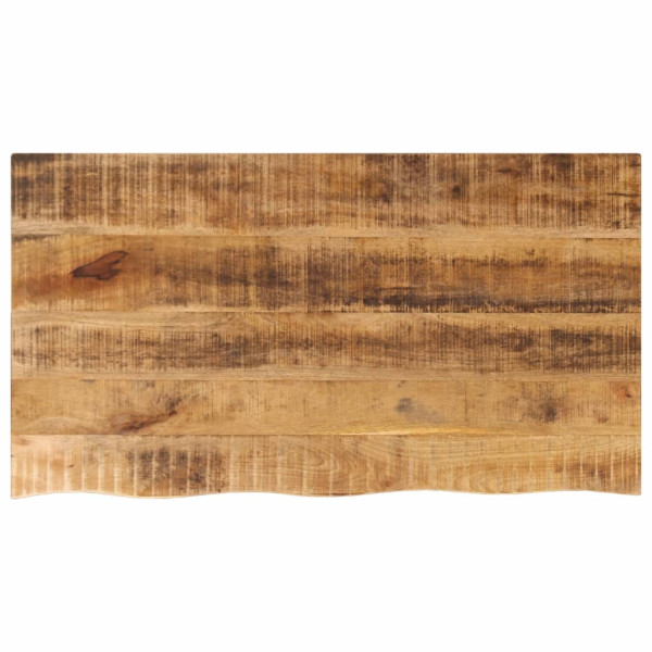 Tablero de mesa borde natural madera maciza mango 110x60x3.8 cm