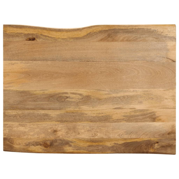 Tablero de mesa borde natural madera maciza mango 110x80x2.5 cm