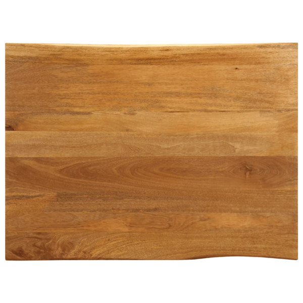 Tablero de mesa borde natural madera maciza mango 110x80x3.8 cm
