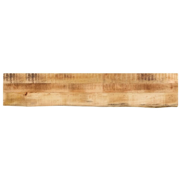 Tablero de mesa borde natural madera maciza mango 140x20x3.8 cm