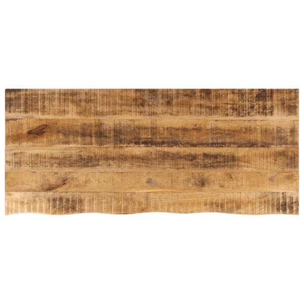 Tablero de mesa borde natural madera maciza mango 140x60x3.8 cm