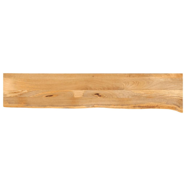 Tablero de mesa borde natural madera maciza mango 180x30x3.8 cm