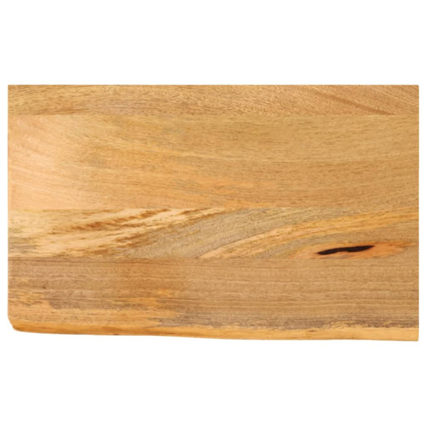Tablero de mesa borde natural madera maciza mango 40x20x2.5 cm