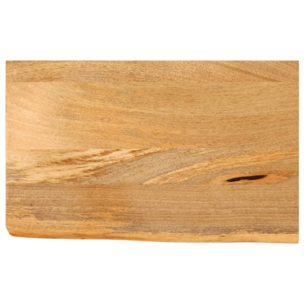 Tablero de mesa borde natural madera maciza mango 50x30x3.8 cm