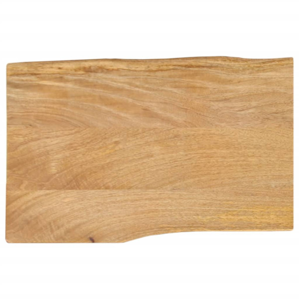 Tablero de mesa borde natural madera maciza mango 50x40x3.8 cm