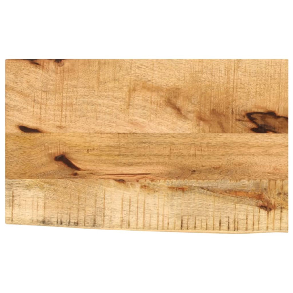 Tablero de mesa borde natural madera maciza mango 60x40x3.8 cm