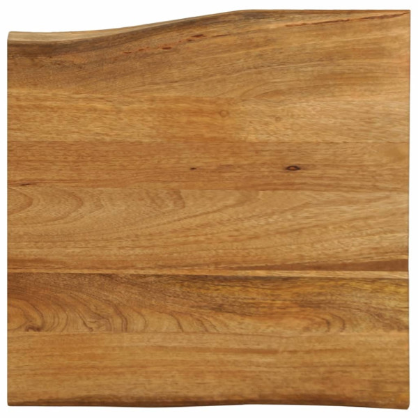 Tablero de mesa borde natural madera maciza mango 60x60x2.5 cm