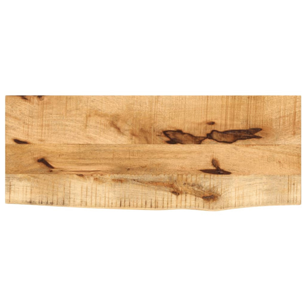 Tablero de mesa borde natural madera maciza mango 70x30x3.8 cm