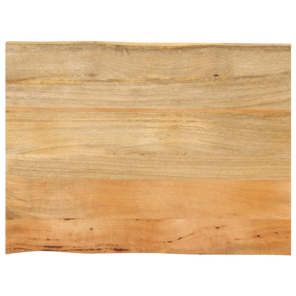 Tablero de mesa borde natural madera maciza mango 70x60x3.8 cm