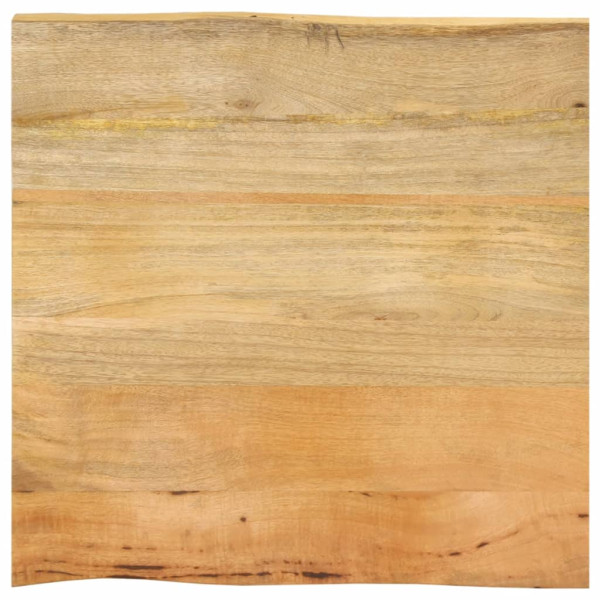 Tablero de mesa borde natural madera maciza mango 80x80x2.5 cm